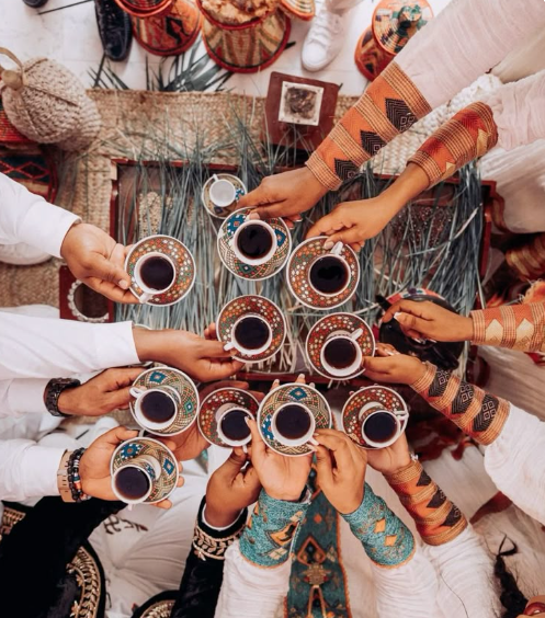 Ethiopian coffee ceremony