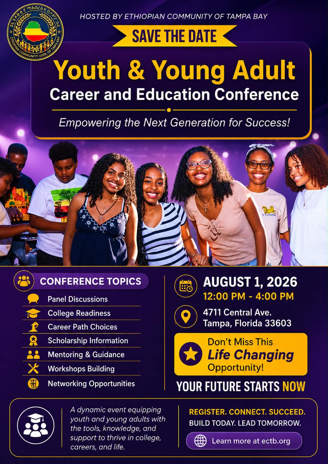 Youth and Young Adult Career and Education Conference flyer